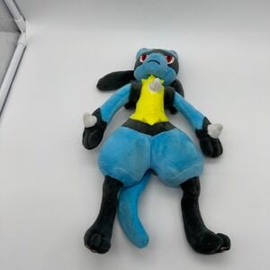 2018 Pokemon Center POKE PLUSH 13.5" LUCARIO Stuffed Character SOFT TOY